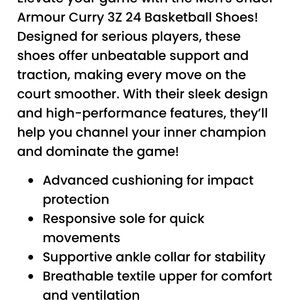Under Armour Men's Basketball Shoes Curry